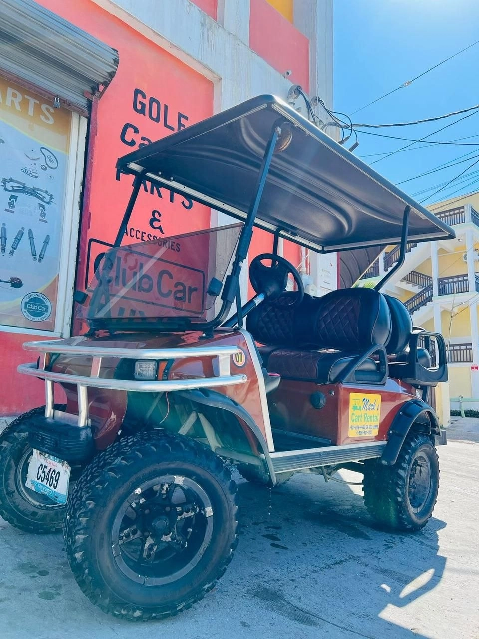 Golf cart rental in San Pedro Town Belize