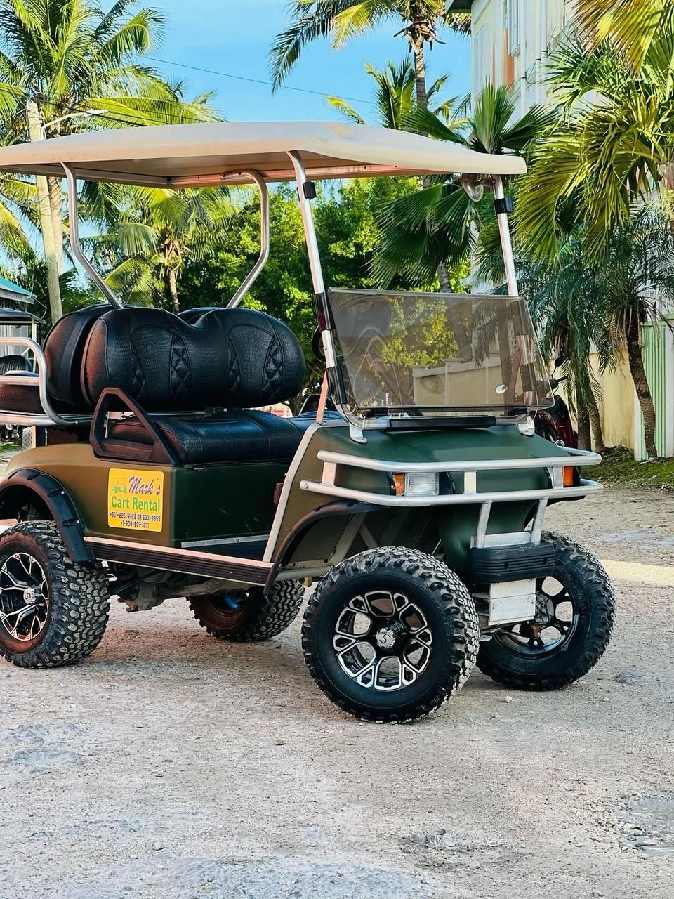 Golf cart rental in San Pedro Belize